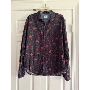 Serge Blanco floral button down Shirt XL